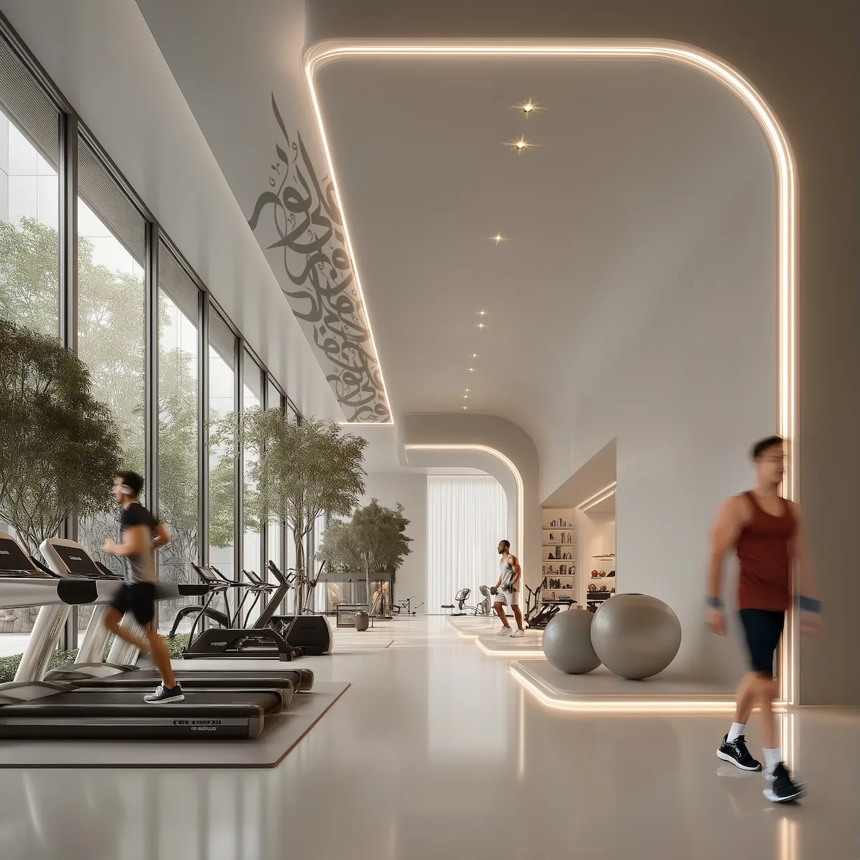 Al Ghaf by Tiger Properties — fitness area