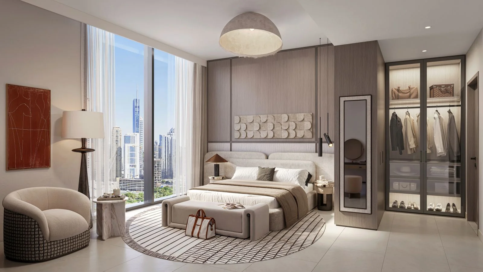 Eltiera Views — bedroom with fitted wardrobes