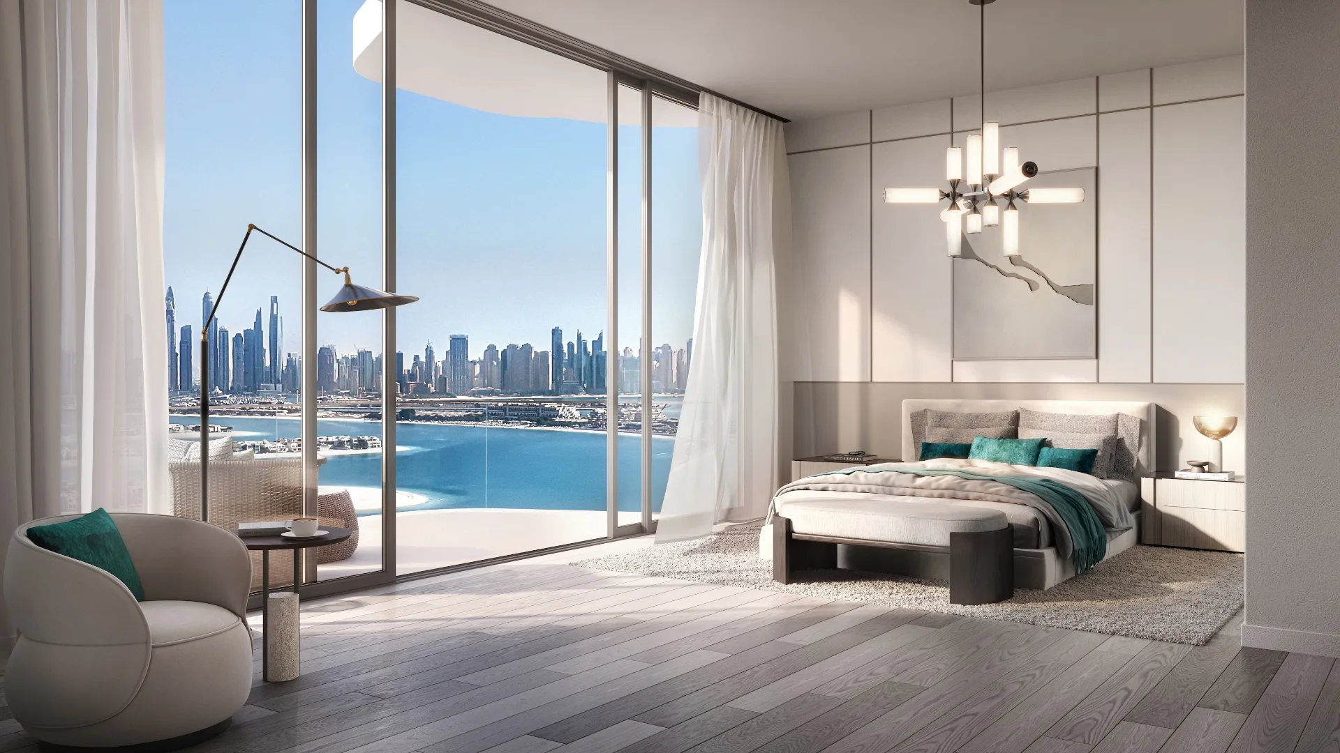 Passo by Beyond — master bedroom with sea views