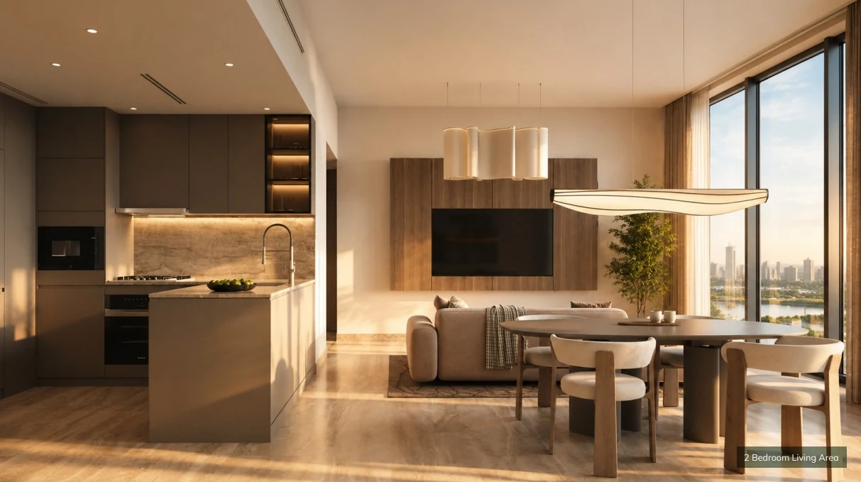 Sanctuary by Prestige One — kuchnia w apartamencie